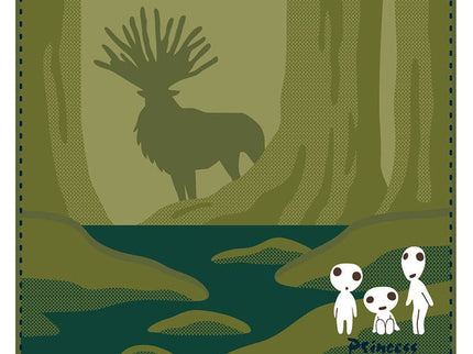 Studio Ghibli Mini Toalla Expositor La princesa Mononoke Shadow of the Deer God 25 x 25 cm