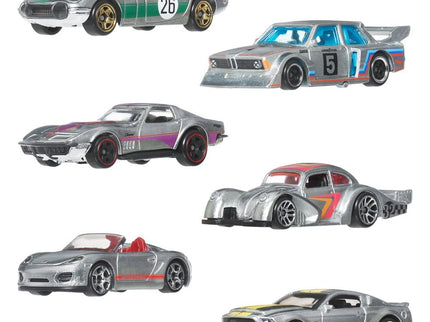 Hot Wheels Silver Series Pack de 6 Vehículos Die-Cast 1/64 ZAMAC