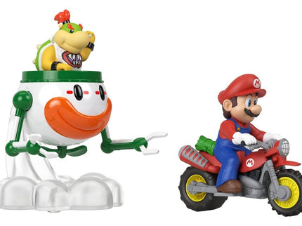 Super Mario Hot Wheels Vehículos Die-Cast pack de 2 1/64 Mario & Bowser Jr.