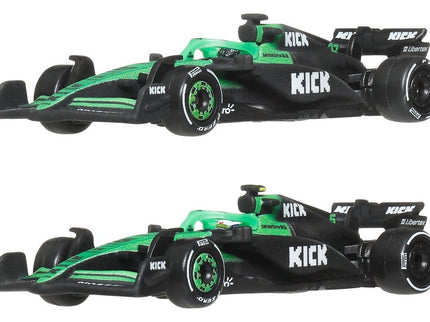 Fórmula 1 Hot Wheels Premium pack de 2 Vehículos Die-Cast 1/64 KICK Sauber Team