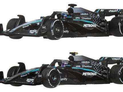 Fórmula 1 Hot Wheels Premium Pack de 2 Vehículos Die-Cast 1:64 Team Mercedes-AMG PETRONAS