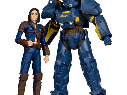 Fallout 4 Pack de 2 Figuras T-60 Vault Tec & Sole Survivor 18 cm