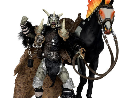 Spawn Figura Bloodaxe con caballo (Spawn: The Dark Ages) (McFarlane Toys 30th Anniversary) (Gold Label) 18 cm