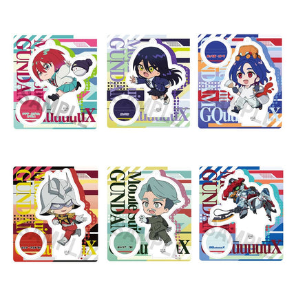 Mobile Suit Gundam GQuuuuuuX Figuras acrílico 9 cm Expositor (6)