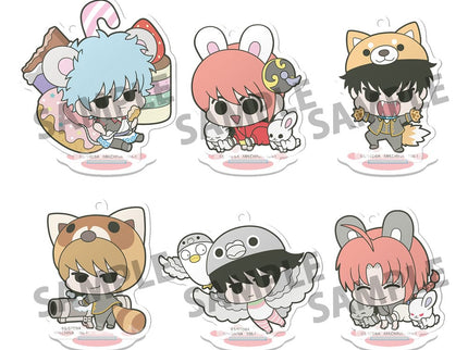 Gintama Figuras acrílico Prince Hata & Animal Paradise 6 cm Expositor (6)