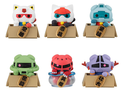 Mobile Suit Gundam Figuras Mega Cat Project Nyandam Luckycat 6 cm Cajas Sorpresas Surtido (6)