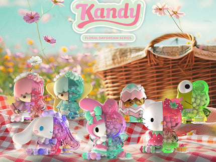Sanrio Floral Daydream Series Kandy 4 inch Vinyl Figure Blind Box Display (6)