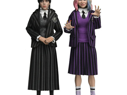 Wednesday Paquete de 2 Figuras Wednesday Addams (Nevermore Uniform) and Enid 20 cm