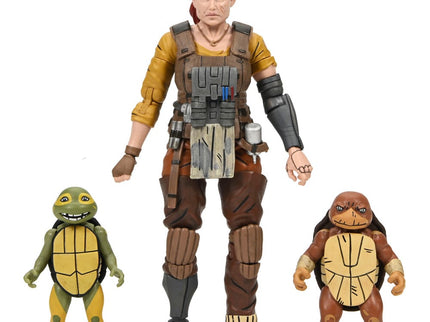 Tortugas Ninja (The Last Ronin The Lost Years) Figura Synja Grammy April with Baby Yi & Moja 18 cm