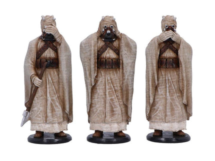 Original Stormtrooper Estatua Three Wise Tusken Raiders 14 cm