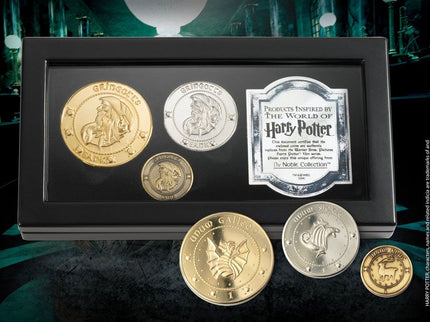 Harry Potter Réplica Set de Monedas El Banco Gringotts