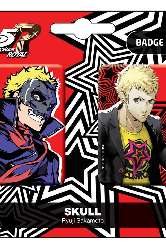 Persona 5 Royal Pack de Chapas Skull / Ryui Sakamoto
