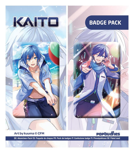 Vocaloid Pack de 2 Chapas Kaito (Art by kuuma)