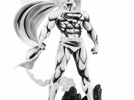 El hombre de acero PX Estatua PVC 1/8 SDCC 2024 Superman Black & White Version 36 cm