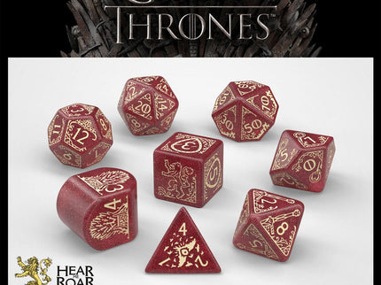 Juego de Tronos Pack de Dados Lannister (8)