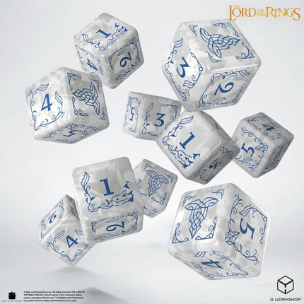El Señor de los Anillos: Pack de 10 Dados D6 Rivendell (Piedra)