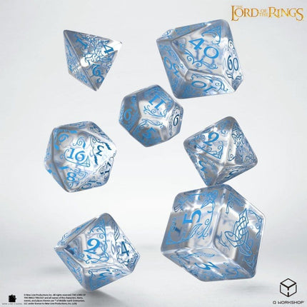 El Señor de los Anillos Set de 7 Dados Rivendell (Agua)