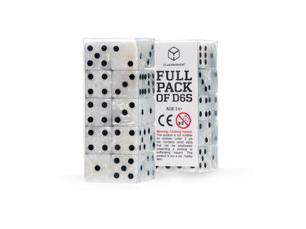 Q Workshop Pack de Dados Full Pack D6 Pearl  (20)