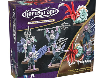 Heroscape expansión del ejército Embers of War: Krakenling & Gelryie Vanguards *Edición Inglés*