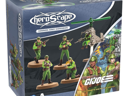 G.I.Joe Heroscape expansión del ejército Greenshirts & Battle Copter (Common) *Edición Inglés*