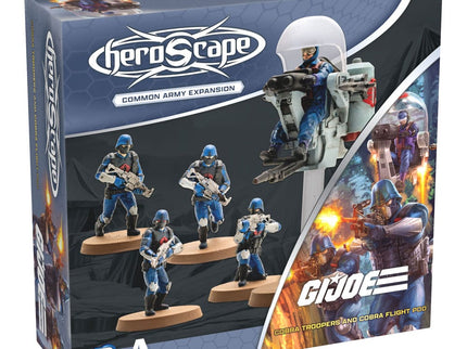 G.I.Joe Heroscape expansión del ejército Cobra Troopers & Cobra Flight Pod (Common) *Edición Inglés*
