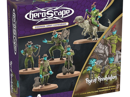 Heroscape expansión del ejército Age of Annihilation Chain Gruts & Ramosaur Rider (Common) *Edición Inglés*
