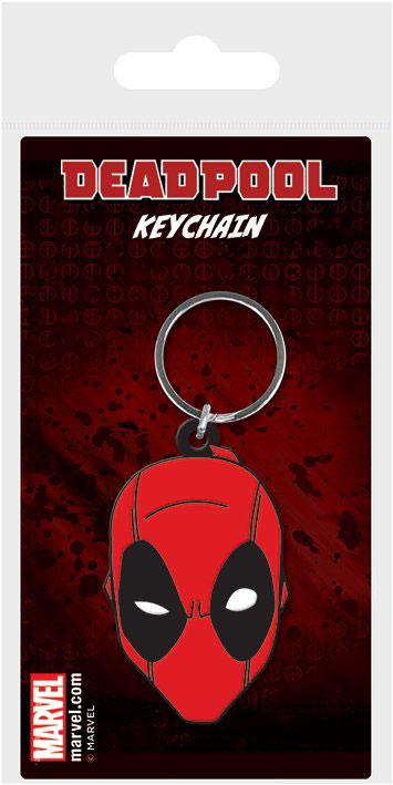 Marvel Comics Llavero caucho Deadpool Face 6 cm