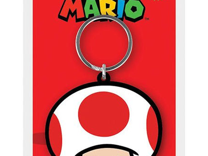 Super Mario Llavero caucho Toad 6 cm