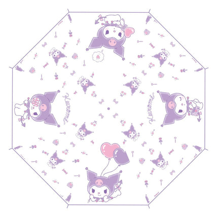 Sanrio Paraguas Cane Kuromi Kawaii Transparent