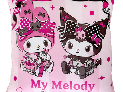 Sanrio Almohadilla Pink Black Party Series Kuromi & My Melody 35 x 35 cm
