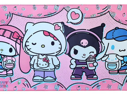 Sanrio XXL Alfombrilla de ratón Pink Black Party Series Hello Kitty & Friends Pop