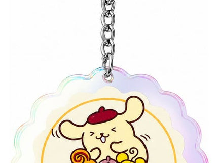 Sanrio Llavero acrílico Pompompurin 30th Anniversary Squishy Cute Purin 01