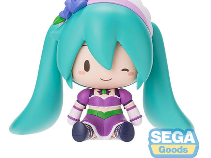 Character Vocal Series 01: Hatsune Miku Figura Fuwa Petit Chibi PVC Hatsune Miku x Love and Berry Dress Up and Dance! Sparkly Purple 8 cm
