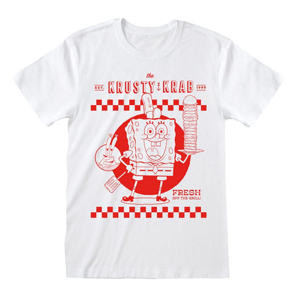 Bob Esponja Camiseta Krusty Krab White talla L