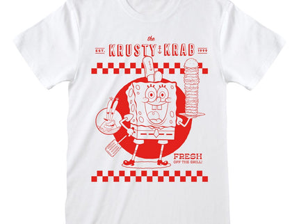 Bob Esponja Camiseta Krusty Krab White talla S