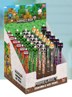 Minecraft Bolígrafo de gel borrable Characters Expositor (30)