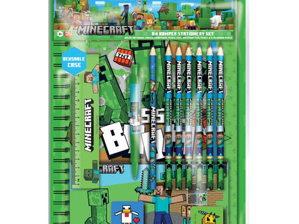 Minecraft Juego de 12 Piezas Para Escribir A4 Bumper
