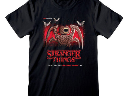 Stranger Things Camiseta 8 Bit Upside Down talla M