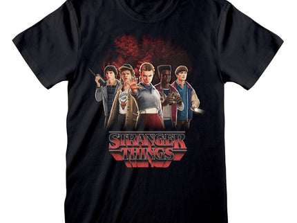 Stranger Things Camiseta Group with Vecna behind talla S