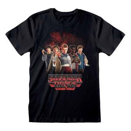 Stranger Things Camiseta Group with Vecna behind talla S