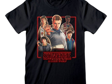 Stranger Things Camiseta Characters in Glowing Box talla S