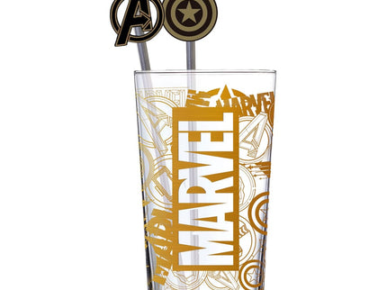 Marvel Vaso Tumbler con pajitas Logo & Avengers 485 ml