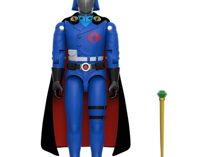 GI Joe Figura ReAction+ Wave 06 Cobra Commander (Movie, Black Cape) 10 cm