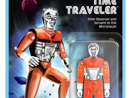 Micronauts ReAction+ Figura Wave 04 Time Traveler (Translucent Orange)