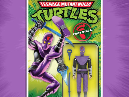 Teenage Mutant Ninja Turtles ReAction+ Figura Wave 01 Foot Ninja