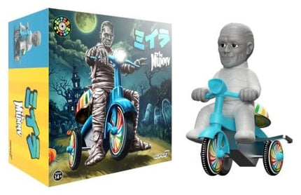 Universal Monsters Super Cycles Vehículo The Mummy (Light Grey w/ Blue Trike)