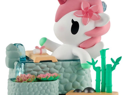 Unicorno Window Box Figura Spa Day Hot Springs Oasis 7 cm