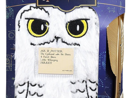 Harry Potter Libreta de Peluche Set con bolígrafo Hedwig Magical Locations