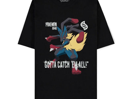 Pokémon Camiseta Mega Evolutions Mega Lucario Gotta Catch Em All talla L