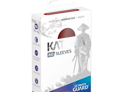 Ultimate Guard Katana Sleeves Japanese Size (60) - Red